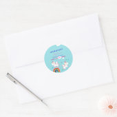 Eenhoorn Feest Dank Je Sticker (Envelop)
