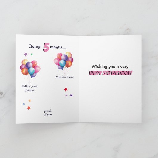 Eenhoorn feest lieve verjaardag kaart (Binnen)