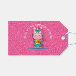 Eenhoorn Feest Regenboog Bedankt Cadeautags Cadeaulabel