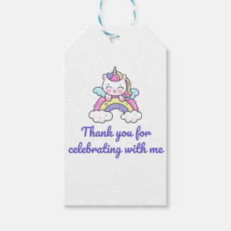 Eenhoorn Feest Ronde Sticker Cadeaulabel