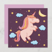Eenhoorn Feestdagenkaart (Voorkant / Achterkant)