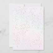 Eenhoorn feestje kaart (Achterkant)