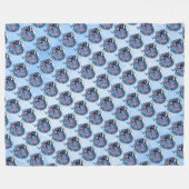 Eenhoorn Fleece Deken (Voorkant (Horizontaal))