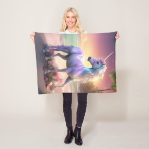 Eenhoorn fleece deken, 30 "x40" deken