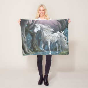 Eenhoorn fleece deken, 30 "x40" deken