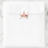 Eenhoorn Flower Crown Happy Birthday Party Sticker (Tas)