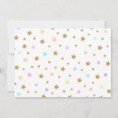 Eenhoorn foto uitnodiging, Eenhoorn partij Kaart (Achterkant)