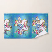 Eenhoorn Galaxy Pastel Star Bad Handdoek (Handdoek)