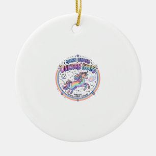 Eenhoorn Geboren Onder Eenhoorn Sterren Grappige P Keramisch Ornament