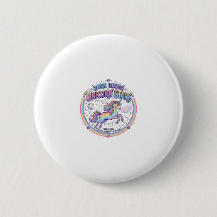 Eenhoorn Geboren Onder Eenhoorn Sterren Grappige P Ronde Button 5,7 Cm