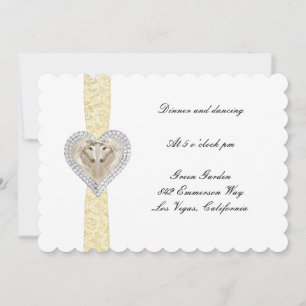 Eenhoorn Geel Kant Werk Reception Card Kaart