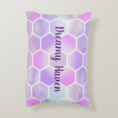 Eenhoorn Geïnspireerd Honingraat Gepersonaliseerde Accent Kussen (Achterkant (Verticaal))