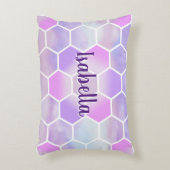 Eenhoorn Geïnspireerde honingraat Gepersonaliseerd Accent Kussen (Voorkant(Verticaal))