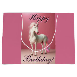 Eenhoorn geschenktas groot cadeauzakje