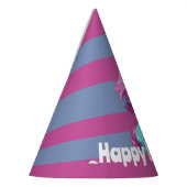 Eenhoorn Gestreept Verjaardagsfeestje Pet Feesthoedjes (Links)