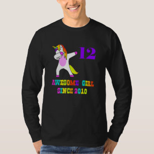 Eenhoorn Geweldige Meisje Geboren in 2010 Verjaard T-shirt
