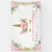 Eenhoorn Gezicht Eenhoorn Baby shower Banner (Verticaal)