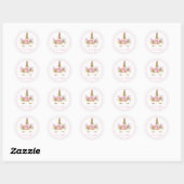 Eenhoorn Gezicht Eenhoorn Baby shower Stickers (Vel)