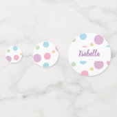 Eenhoorn gezicht en naam | Tafelconfetti Confetti (Achterkanten)