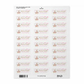 Eenhoorn Gezicht Retour Adres Labels (Full Sheet)