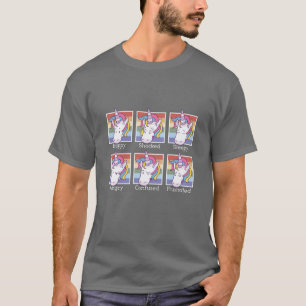 Eenhoorn Gezichten T-Shirt