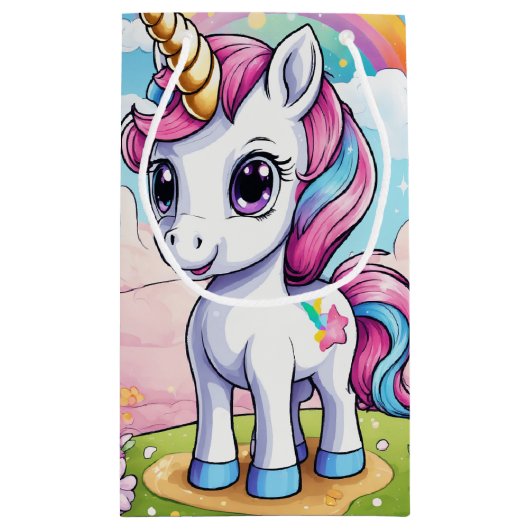 Eenhoorn Gift Bag Klein Cadeauzakje (Achterkant)