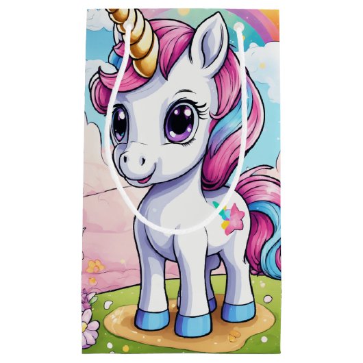 Eenhoorn Gift Bag Klein Cadeauzakje (Voorkant)