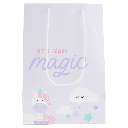 Eenhoorn Gift Bag Medium Cadeauzakje (Achterkant)