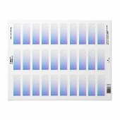 Eenhoorn glitter etiket (Full Sheet)