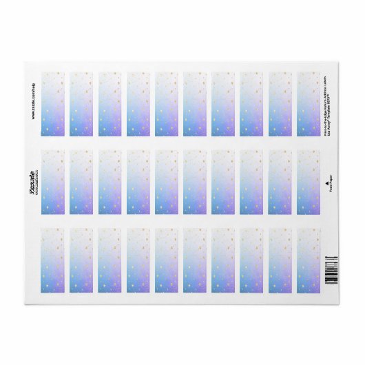 Eenhoorn glitter etiket (Full Sheet)