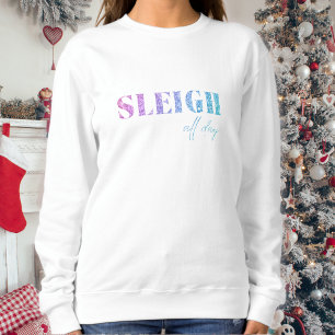 Eenhoorn glitter slee de hele dag trui