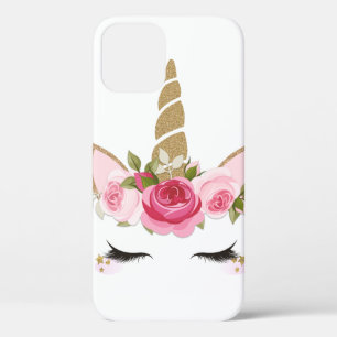 Eenhoorn Goud Roze Bloemig Cute Trendy Case-Mate iPhone Case