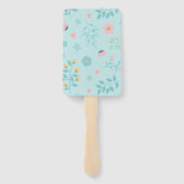  eenhoorn gouden glitter Baby shower Handwaaier (Achterkant)