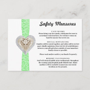 eenhoorn groene kant veiligheidsmaatregelen informatiekaartje