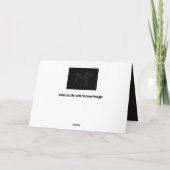 eenhoorn - groetenkaart kaart (Achterkant)