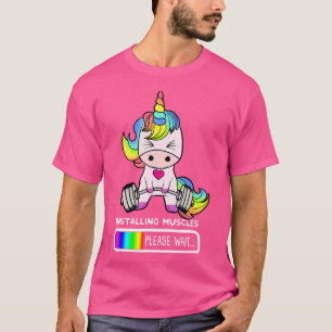 Eenhoorn Gym Shirt Installeren Spieren Eenhoorn We