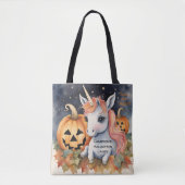 Eenhoorn Halloween Snoep Trick or treat Tote Bag (Voorkant)