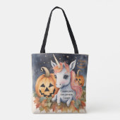 Eenhoorn Halloween Snoep Trick or treat Tote Bag (Achterkant)