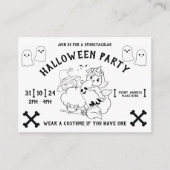 Eenhoorn Halloween uitnodiging / flyer / poster (Voorkant)