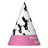 Eenhoorn Happy Birthday Roze Party Pet Feesthoedjes (Links)