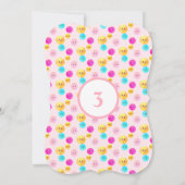 Eenhoorn & Happy Faces Verjaardagsfeest Kaart (Achterkant)