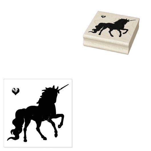 Eenhoorn & Hart Rubberstempel (Gestempeld)