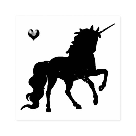 Eenhoorn & Hart Rubberstempel (Afrduk)