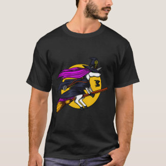 Eenhoorn Heks Halloween T-shirt