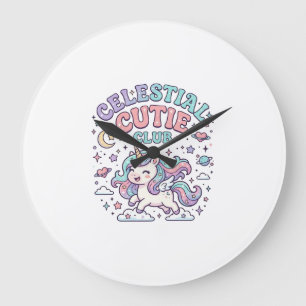 Eenhoorn Hemels Mutsy Club Retro Stijl Product G Grote Klok