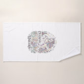 Eenhoorn Hemelse Bloei Eenhoorn Premium Vector Typ Badhanddoek (Badhanddoek)