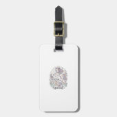 Eenhoorn Hemelse Bloei Eenhoorn Premium Vector Typ Bagagelabel (Voorkant verticaal)