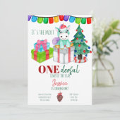 Eenhoorn hert Onederful Kerstmis Verjaardag  Kaart (Staand voorkant)