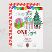 Eenhoorn hert Onederful Kerstmis Verjaardag  Kaart (Voorkant / Achterkant)