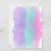 Eenhoorn heteluchtballon verjaardag kaart (Achterkant)